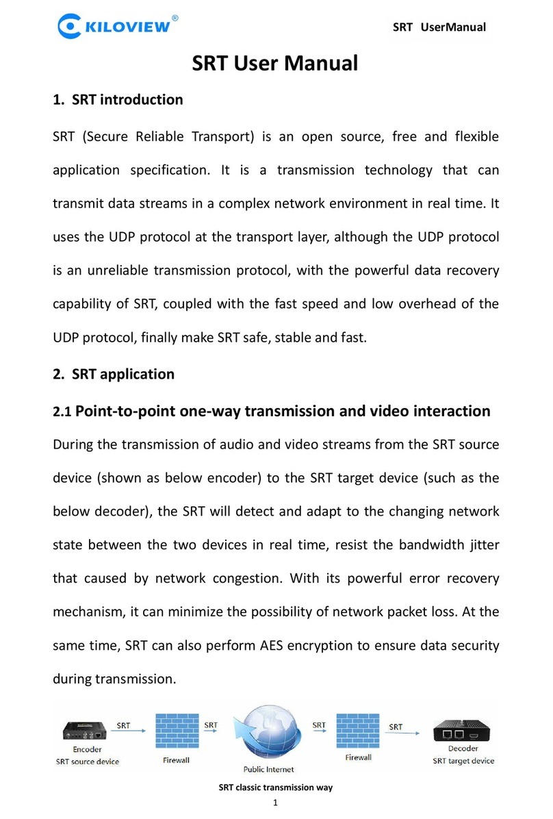 Kiloview SRT user manual