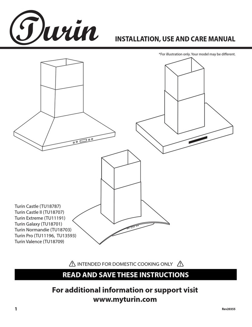 Turin Castle Installation use and care manual