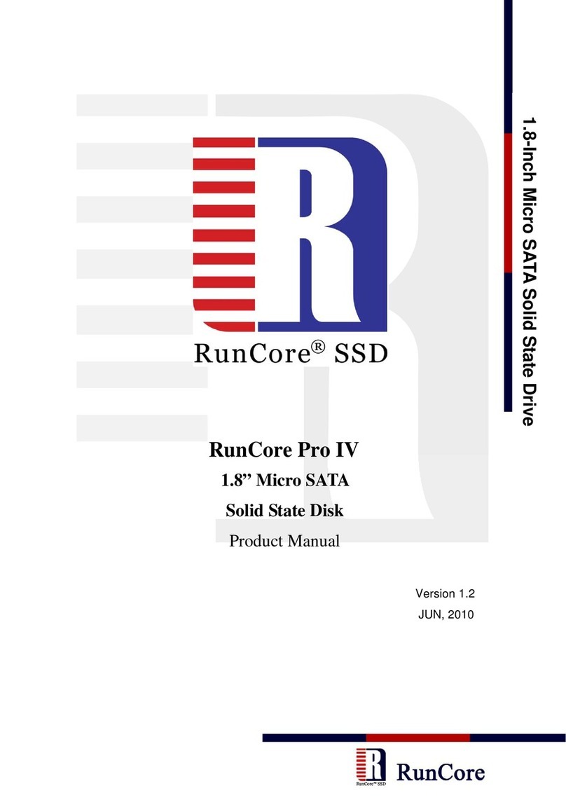 RunCore SSD Pro IV User manual