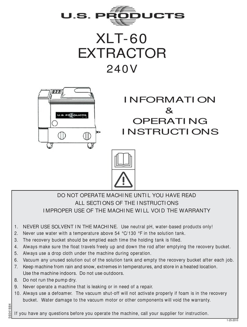 U.S. Products XLT-60 Operating instructions U.S. Products XLT-60 Operating instructions