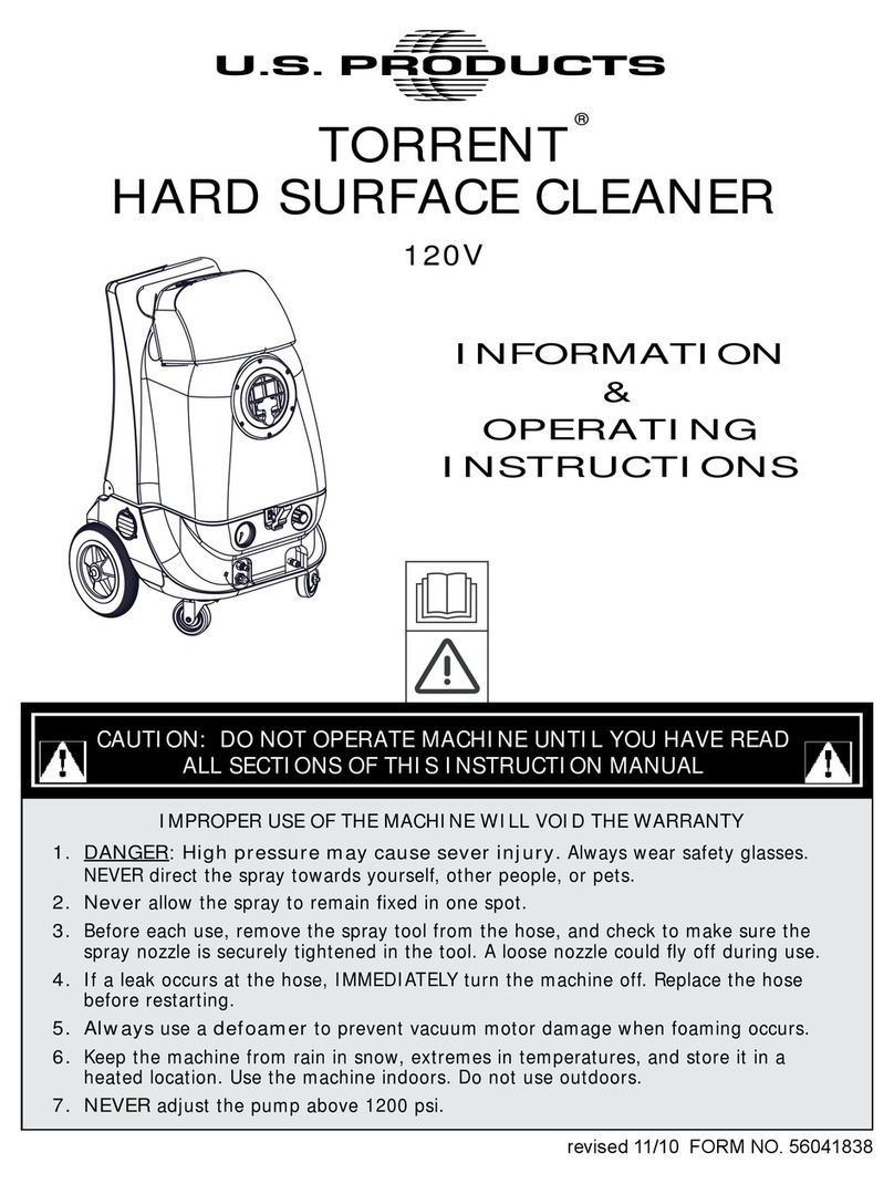 U.S. Products TORRENT-120 Information & operating instructions