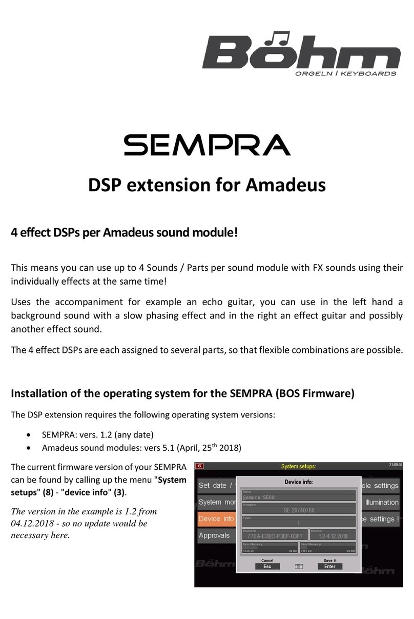 Bohn SEMPRA SE 20 manual