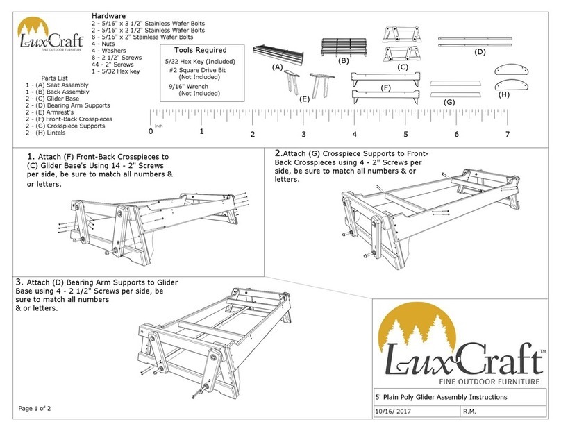 LuxCraft 5 Plain Poly Glider User manual