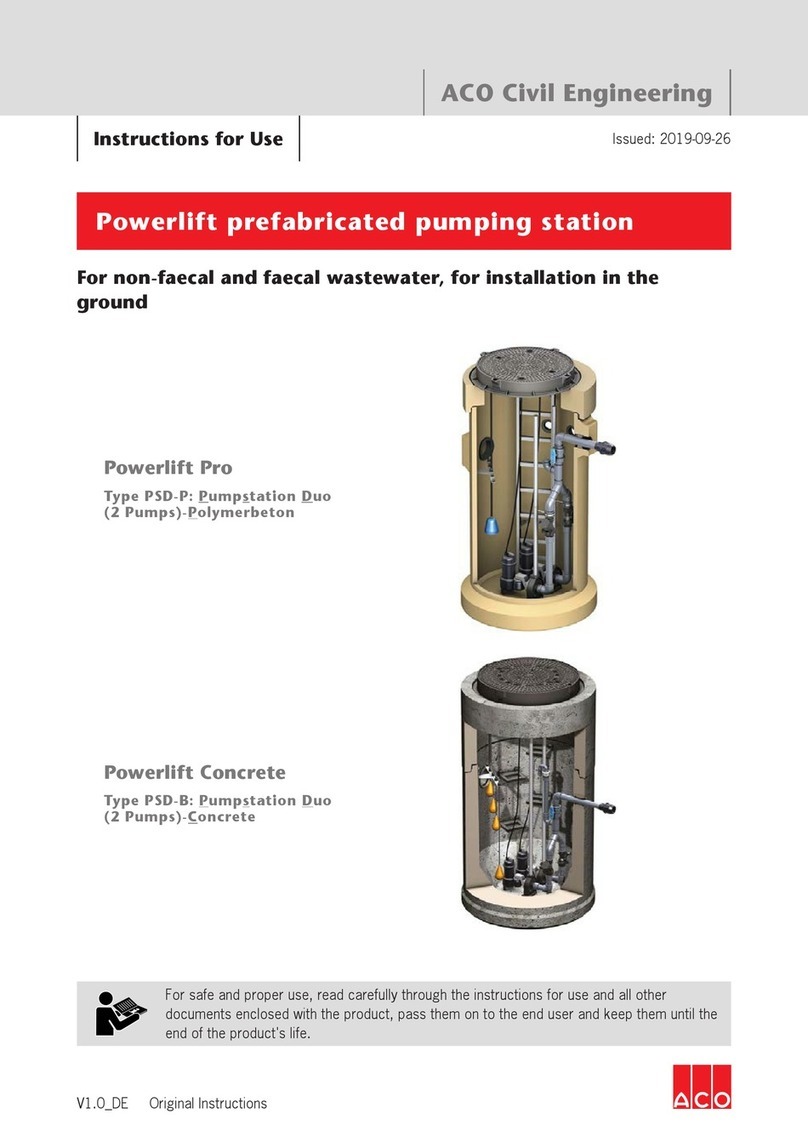 ACO Powerlift Pro Instructions for use