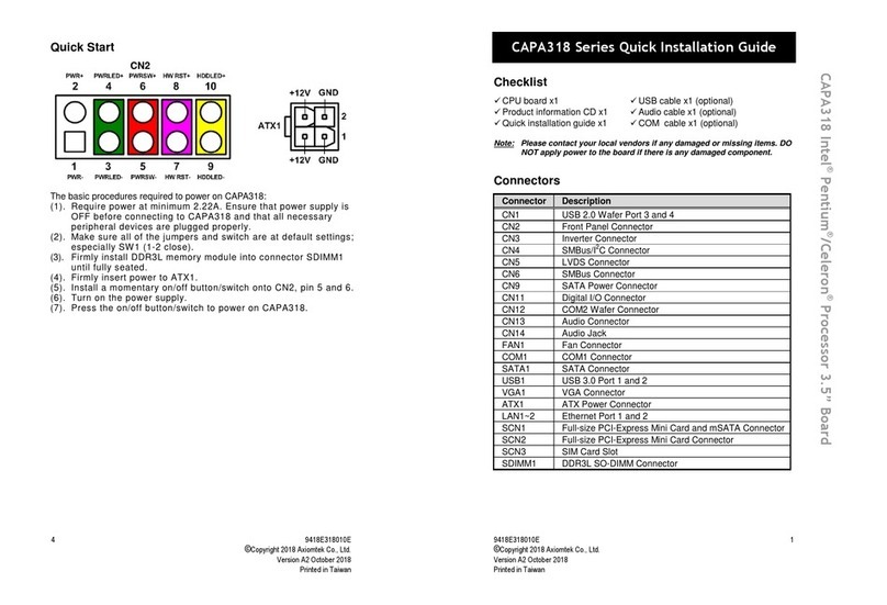 AXIOMTEK CAPA318 User manual AXIOMTEK CAPA318 User manual