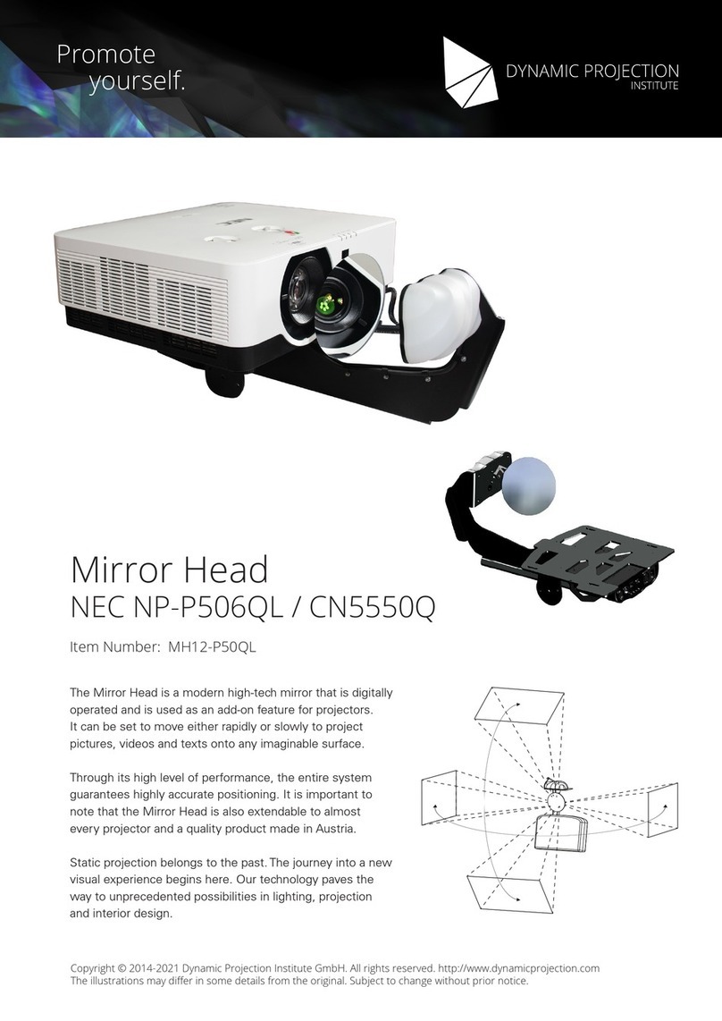 Dynamic Projection NEC NP-P506QL quick start guide