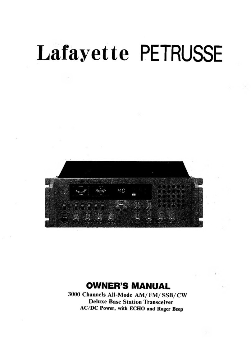 Lafayette Petrusse owner's manual