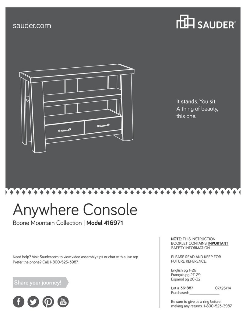 Sauder Boone Mountain 416971 instruction manual