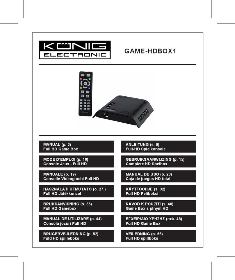 Kong GAME-HDBOX1 User manual