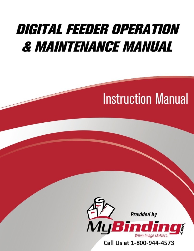 GBC DIGITAL FEEDER Operation & maintenance manual