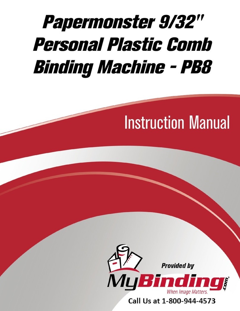 Martin Yale Industries Papermonster PB8 operating instructions