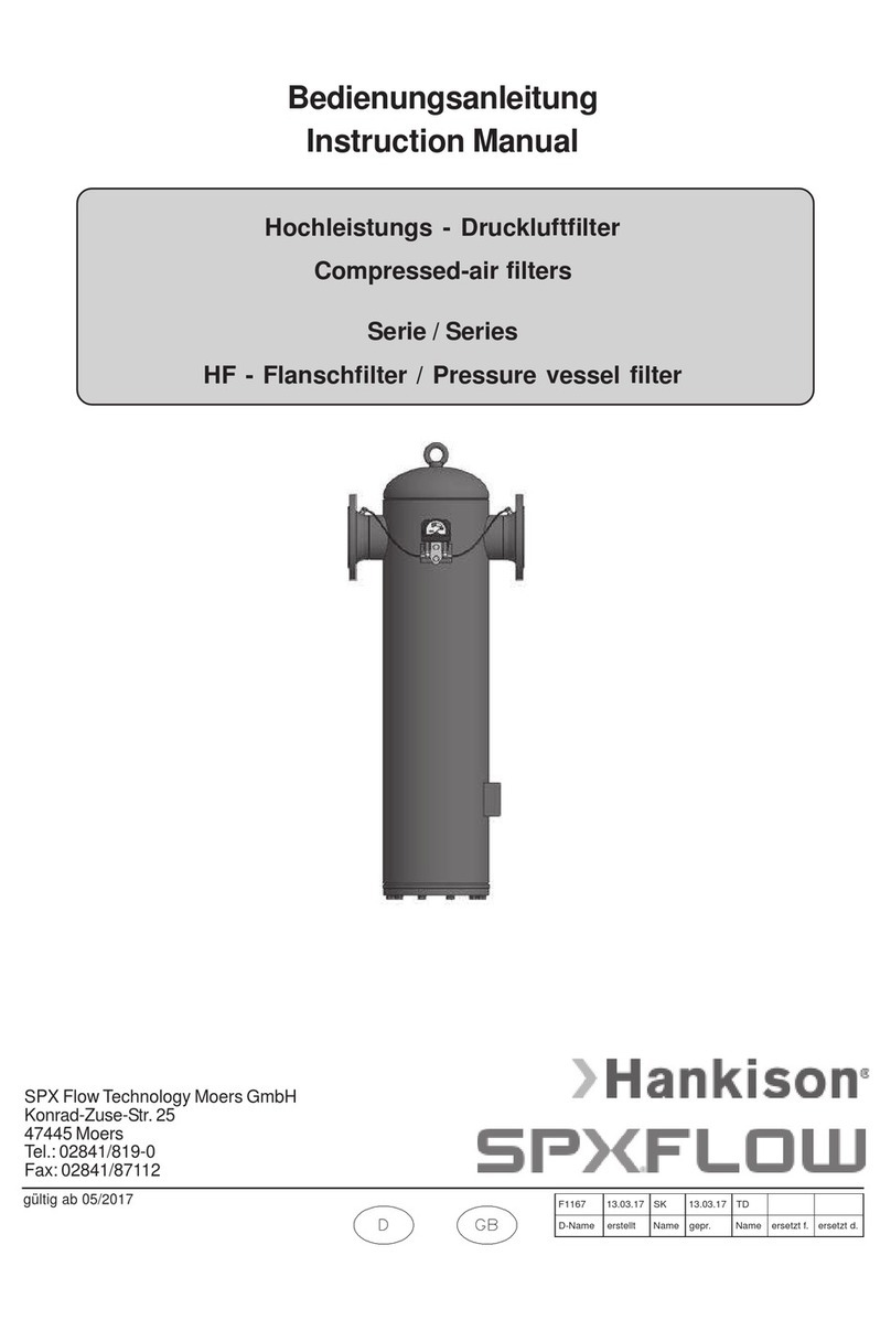 SPX FLOW Hankison HF Series instruction manual