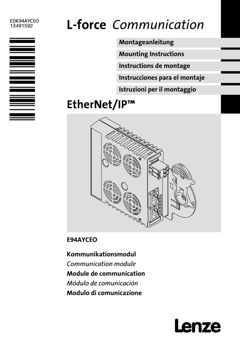 Lenze E94AYCEO User manual