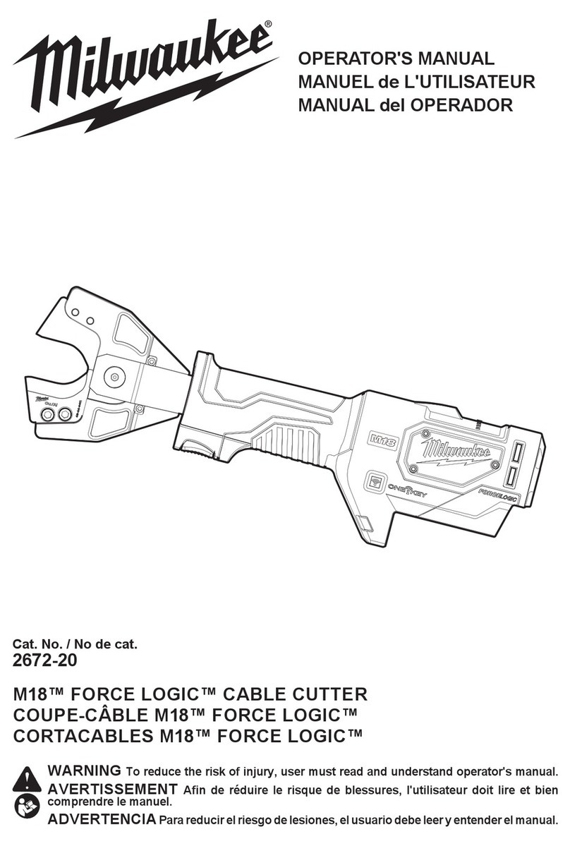 Milwaukee M18 FORCE LOGIC 2672-20 Operator's manual