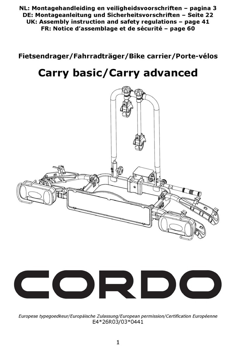 Cordo Carry basic Assembly instruction and safety regulations