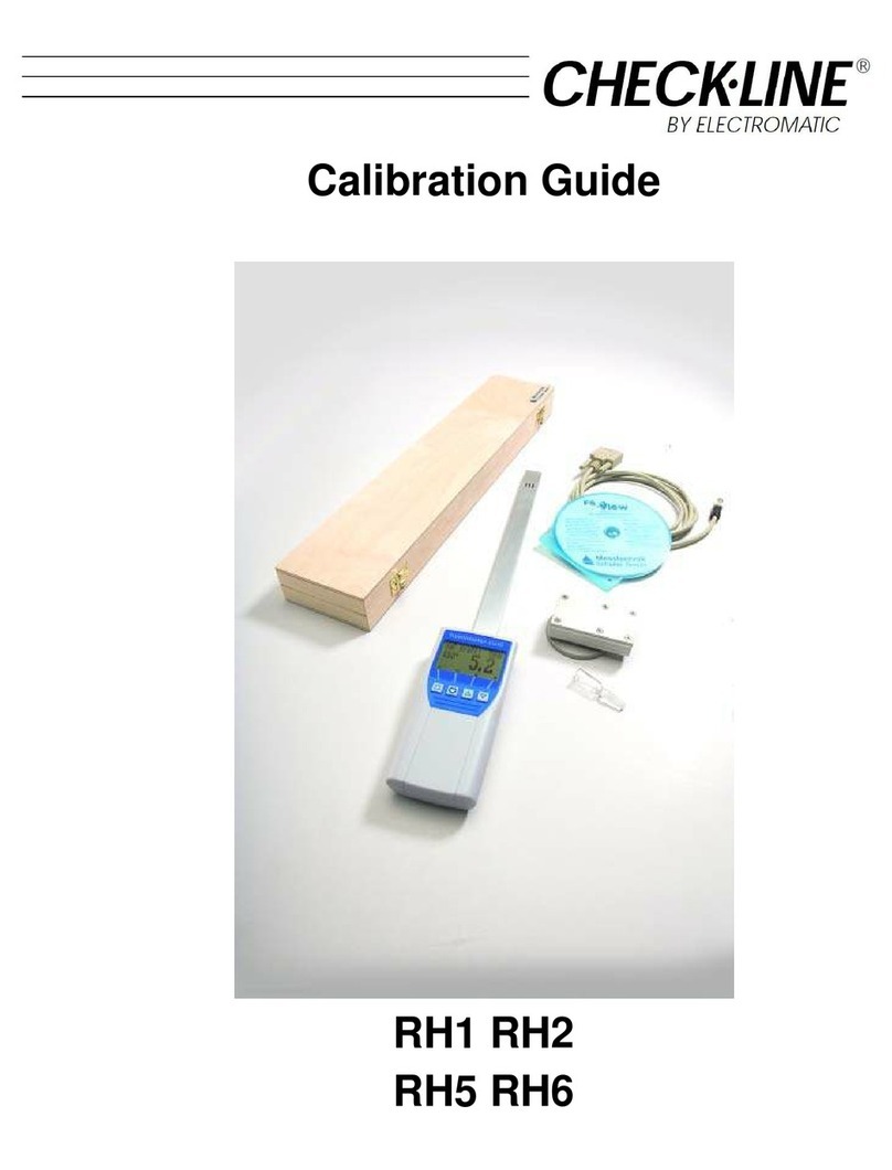 ELECTROMATIC Check-Line RH1 Calibration guide