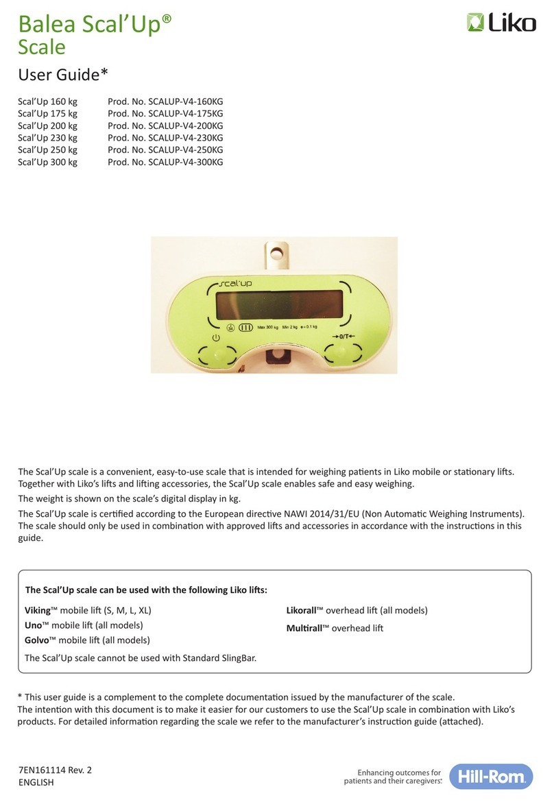 Liko SCALUP-V4-160KG user guide