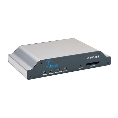 Grandstream Networks GXV 3501 quick start guide