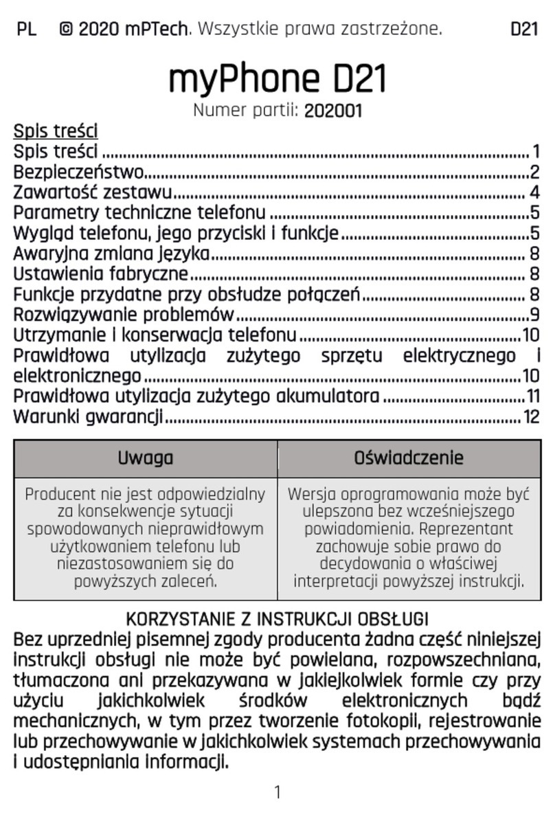 myPhone D21 User manual