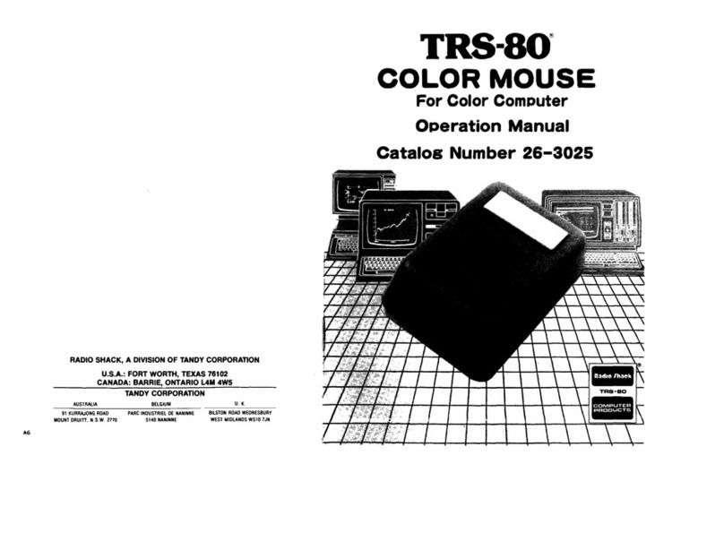 Tandy Radio Shack TRS-80 Operation manual