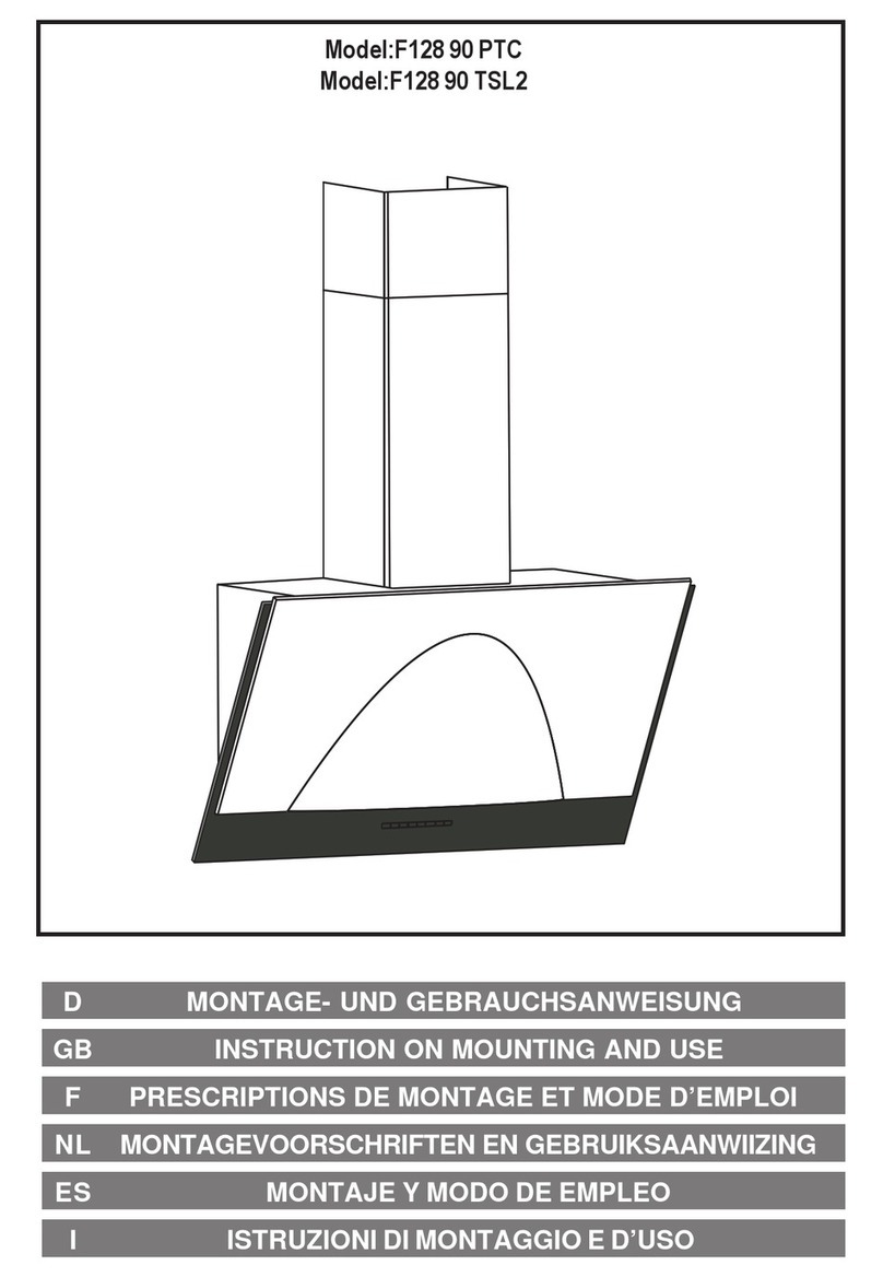 AIRFORCE F128 90 PTC Instruction on mounting and use
