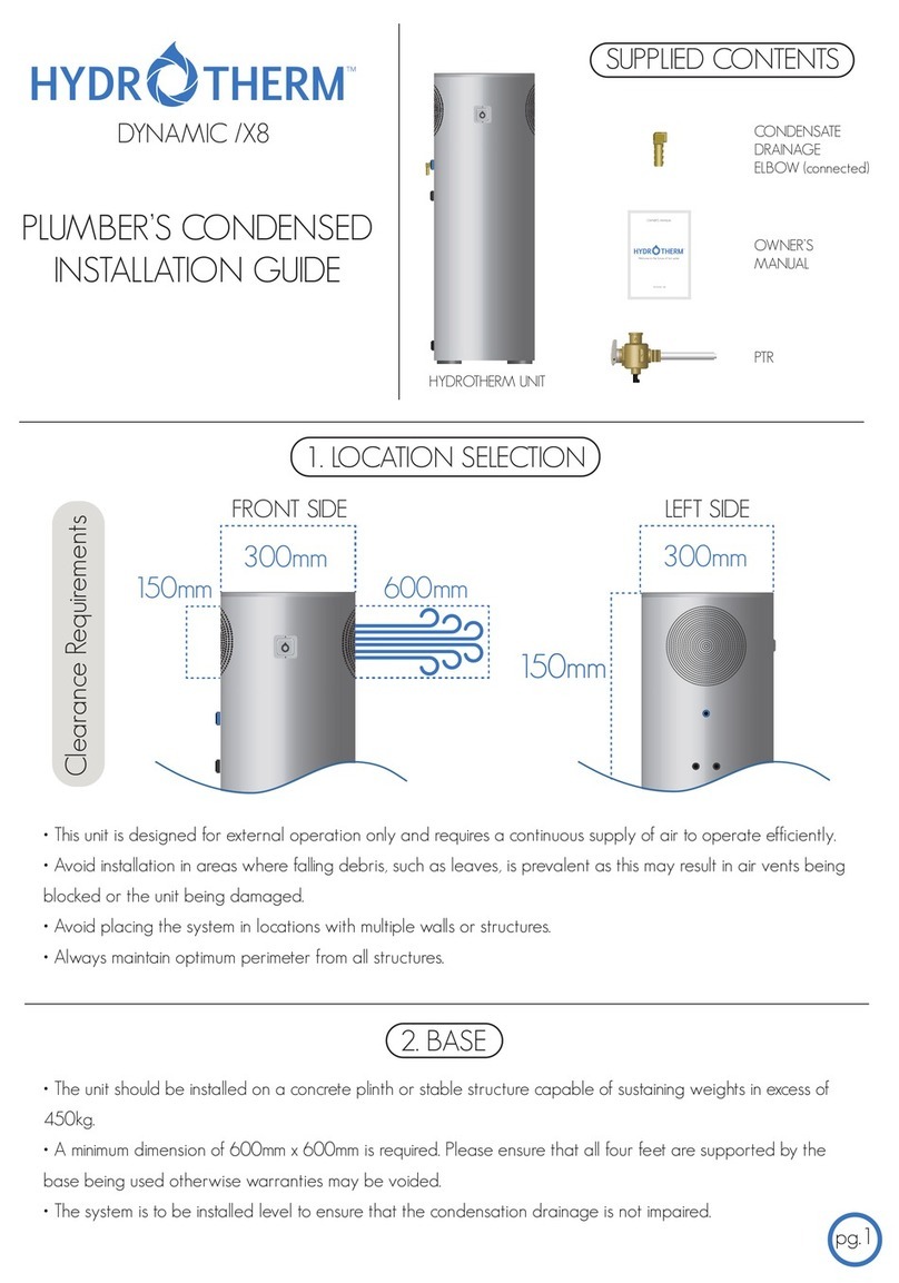 HydroTherm DYNAMIC /X8 installation guide