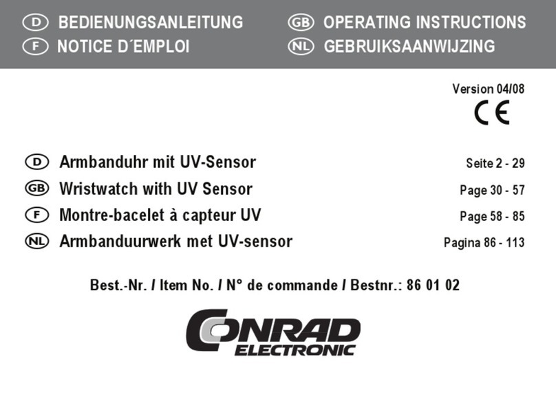 Conrad Electronic 86 01 02 operating instructions