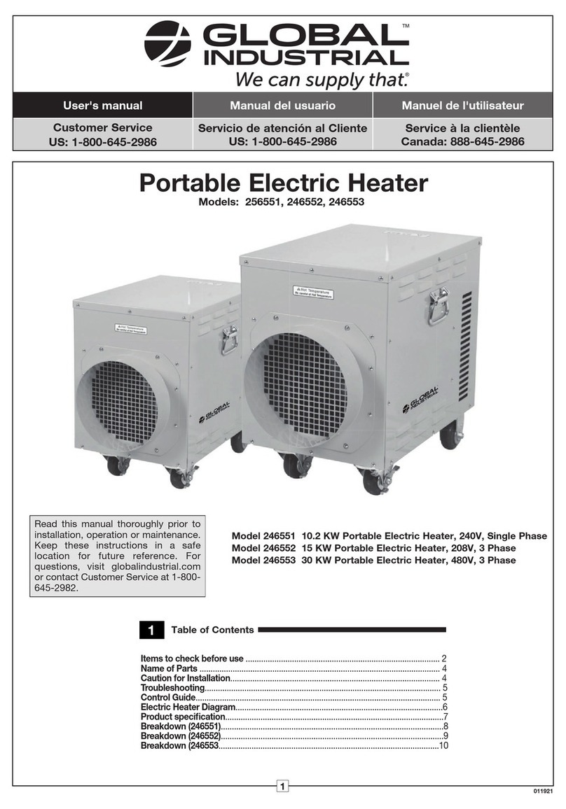 Global Industrial 256551 user manual