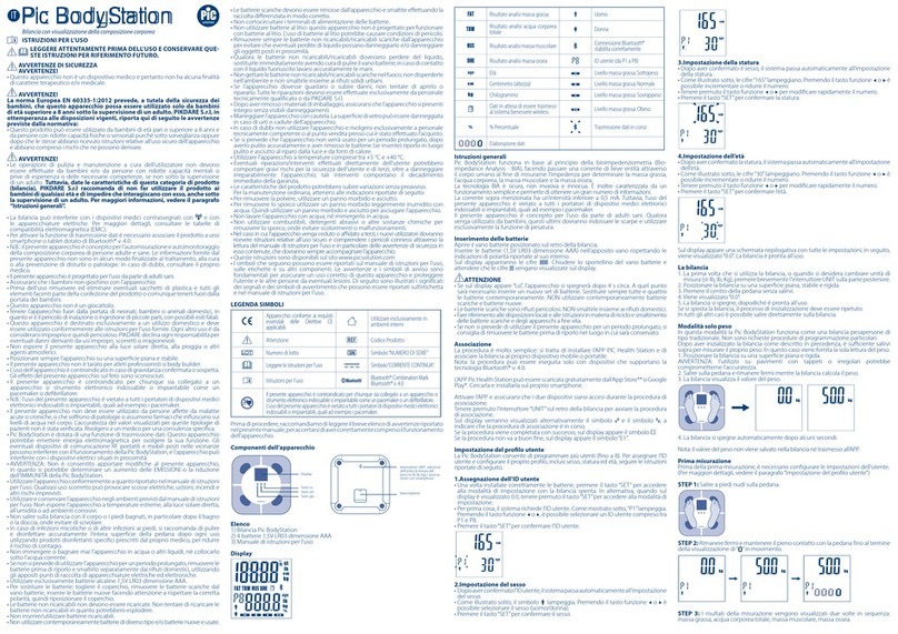 Pic Solution Pic Body Station User manual