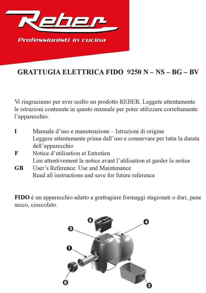 REBER FIDO 9250 N User’s Reference: Use and Maintenance