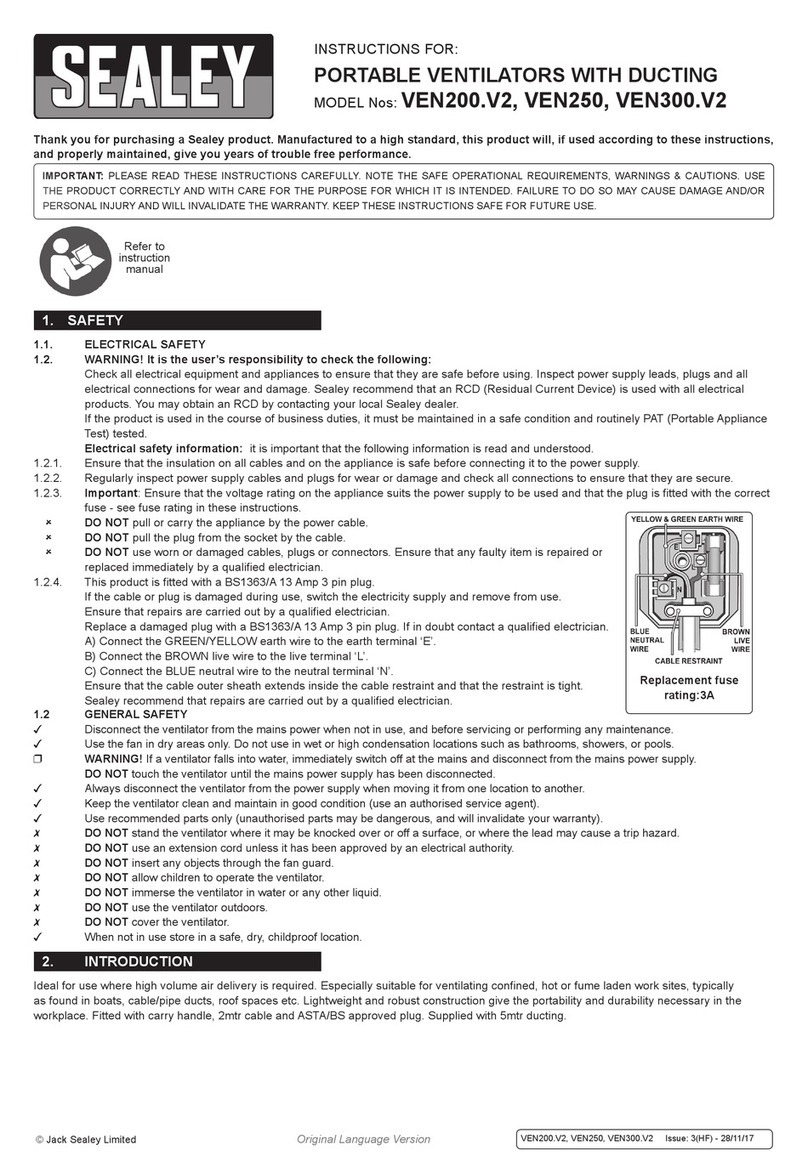 Sealey VEN200.V2 instructions