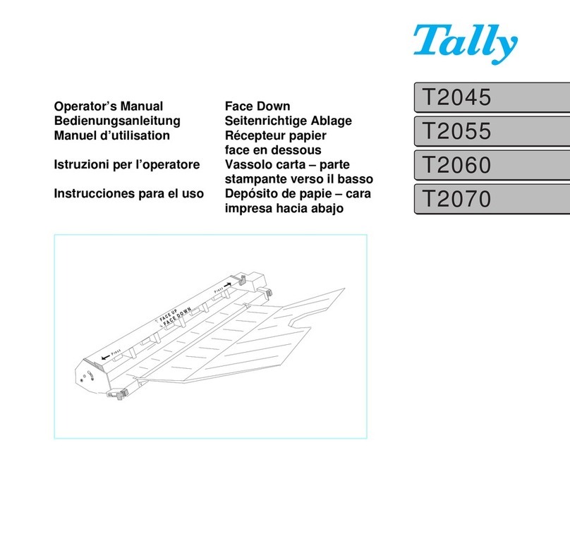 Tally T 2045 User manual