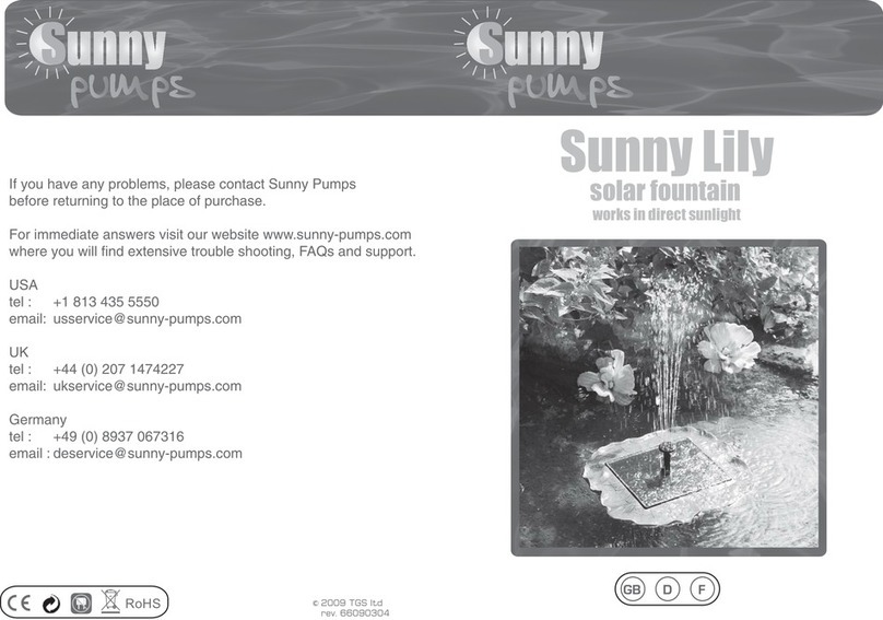 Sunny pumps Sunny Lily instruction manual Sunny pumps Sunny Lily instruction manual