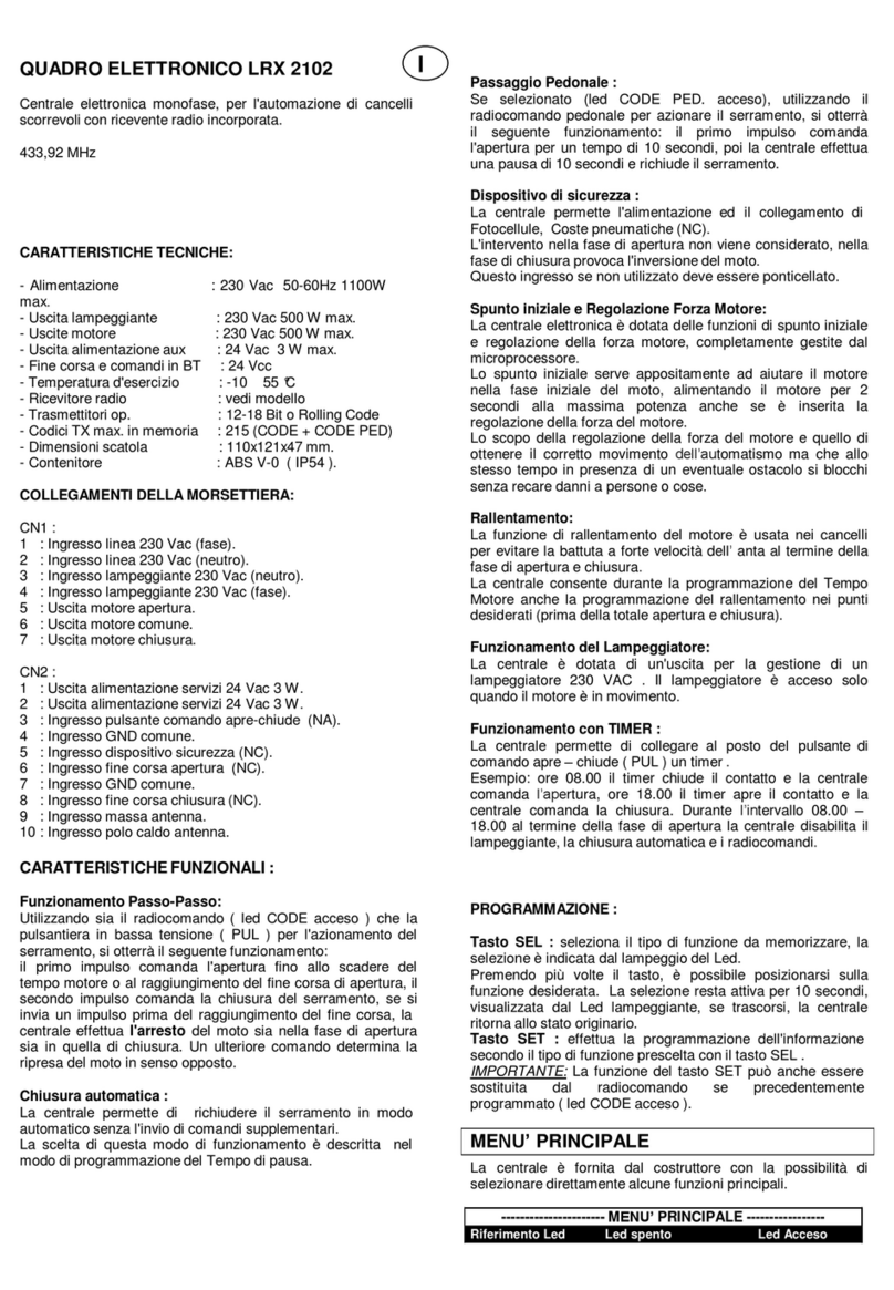 LRX LRX2102 quick start guide