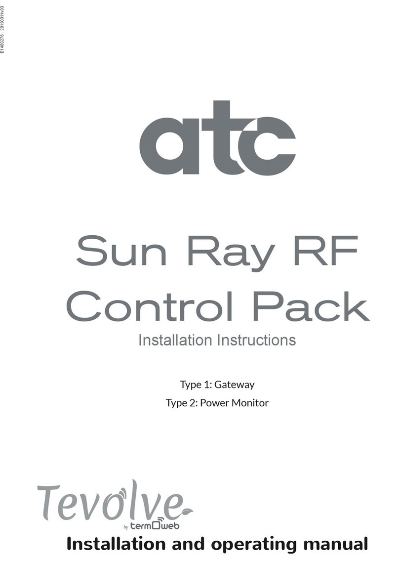ATC SunRay RF Installation and operating manual