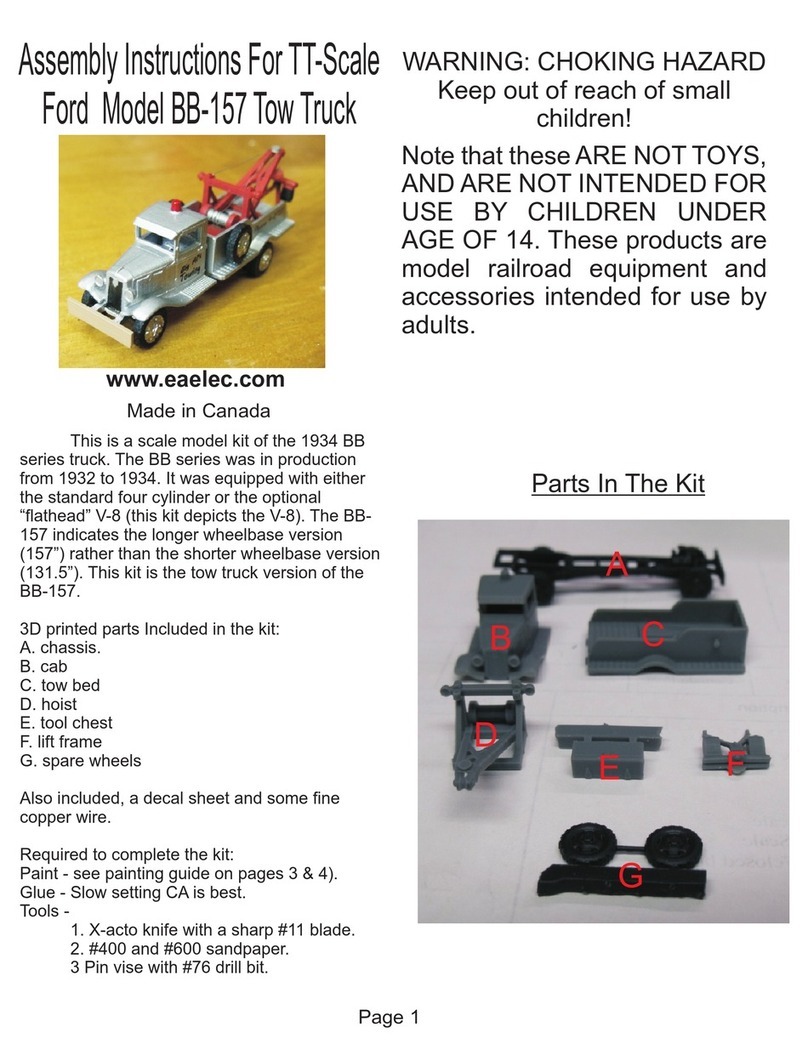 Eaelec TT-Scale Ford Model BB-157 Tow Truck Assembly instructions