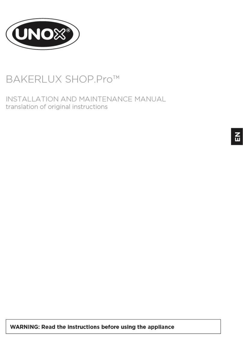 Unox BAKERLUX SHOP.Pro XEFT-03HS Manual Unox BAKERLUX SHOP.Pro XEFT-03HS Manual