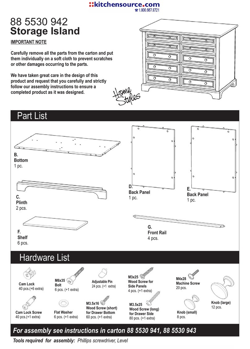Home Styles Storage Island 88 5530 942 manual Home Styles Storage Island 88 5530 942 manual