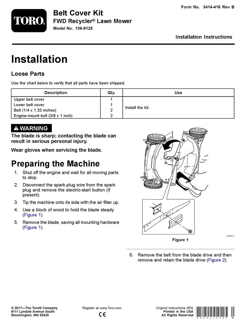 Toro 136-9125 User manual