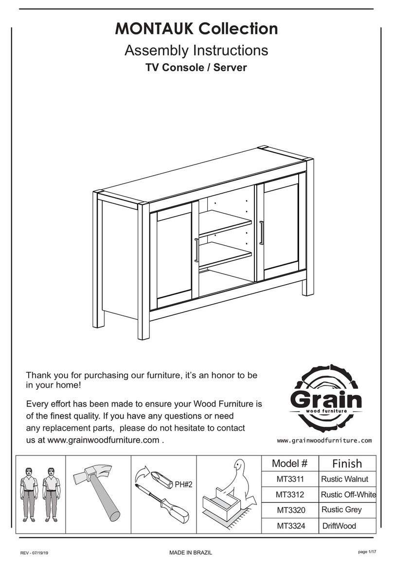 Grain MONTAUK MT3311 Assembly instructions