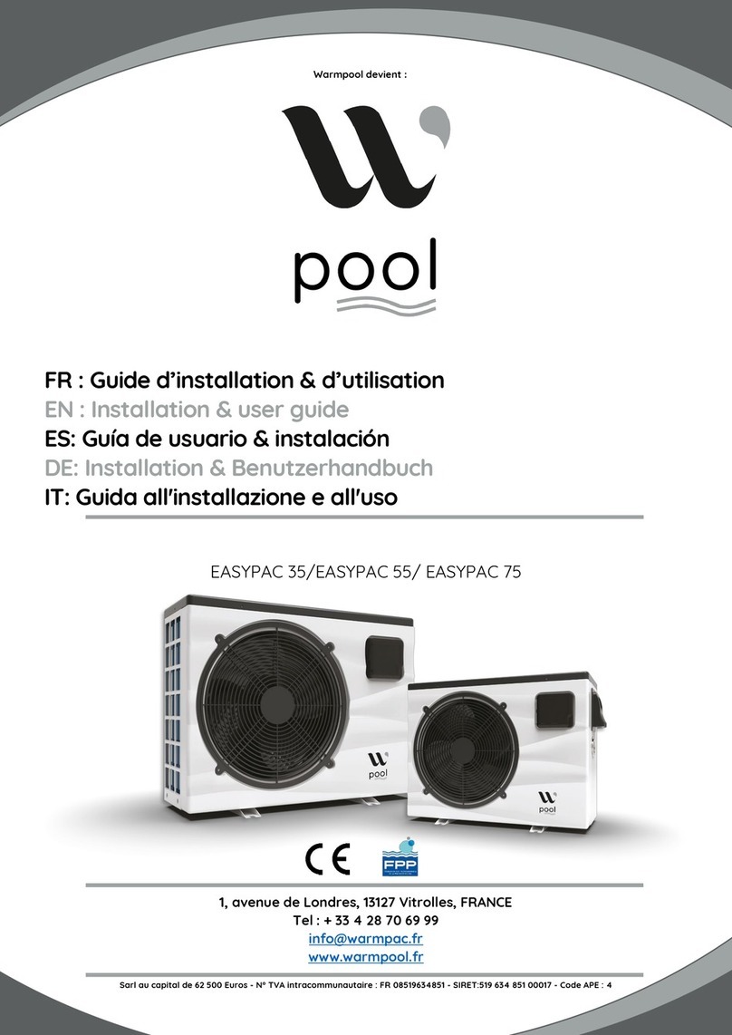 WarmPool EASYPAC 35 Installation & user guide WarmPool EASYPAC 35 Installation & user guide