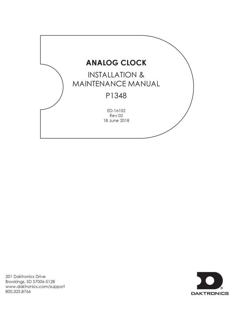 Daktronics P1348 Installation & maintenance manual Daktronics P1348 Installation & maintenance manual