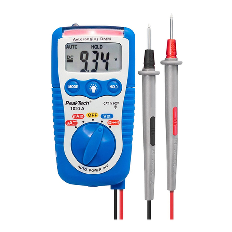 PeakTech 1020 A User manual PeakTech 1020 A User manual