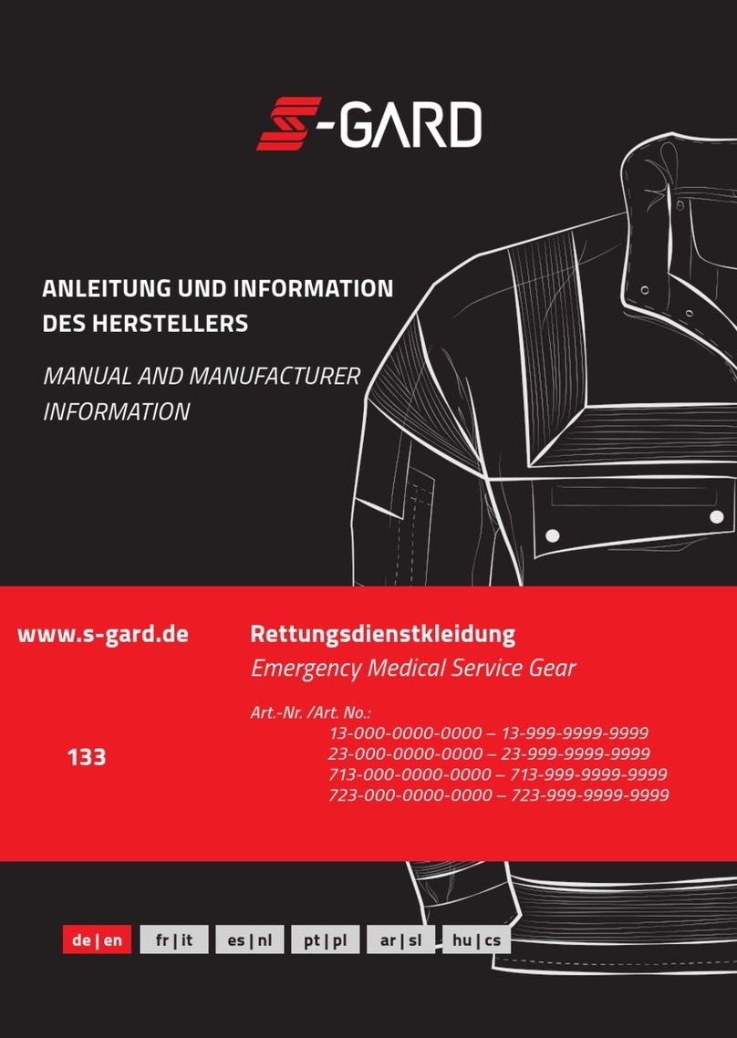 s-gard 13-000-0000-0000 MANUAL AND MANUFACTURER INFORMATION