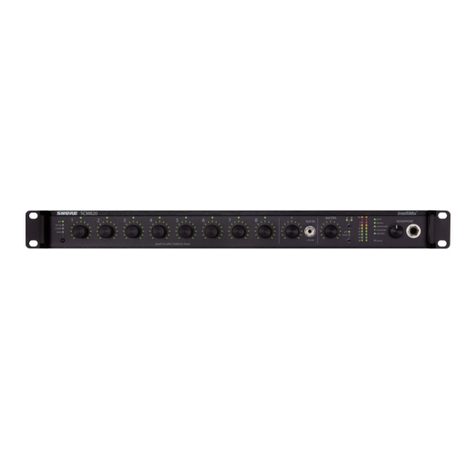 Shure SCM820 Digital IntelliMix User manual