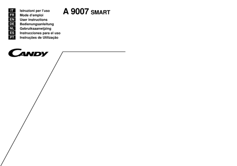 Candy A 9007 SMART User manual
