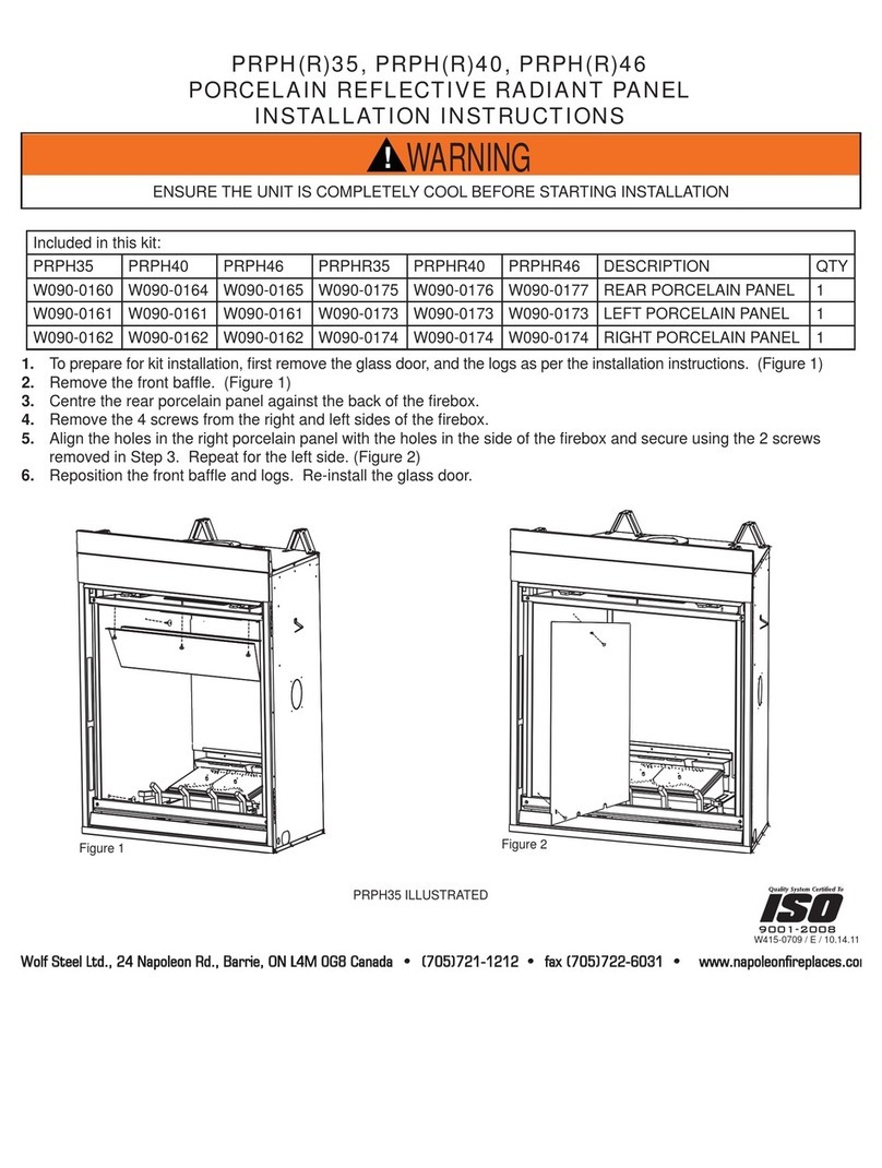 Napoleon PRPH35 User manual