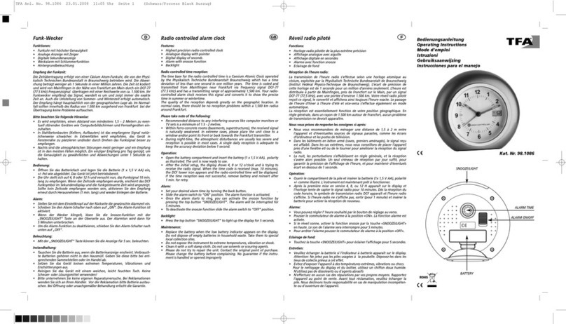 TFA 98.1086 operating instructions
