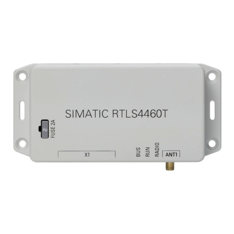 Siemens SIMATIC RTLS4460T User manual