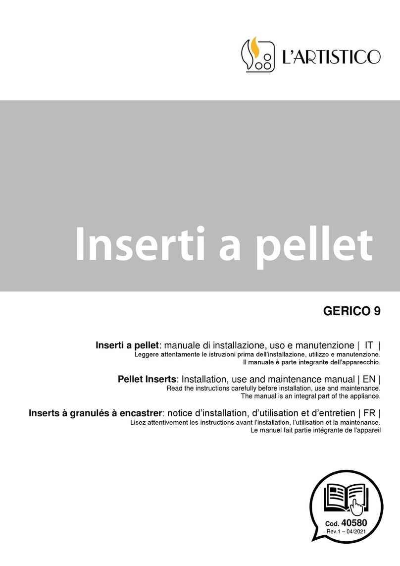 L'Artistico GERICO 9 Installation, use and maintenance manual